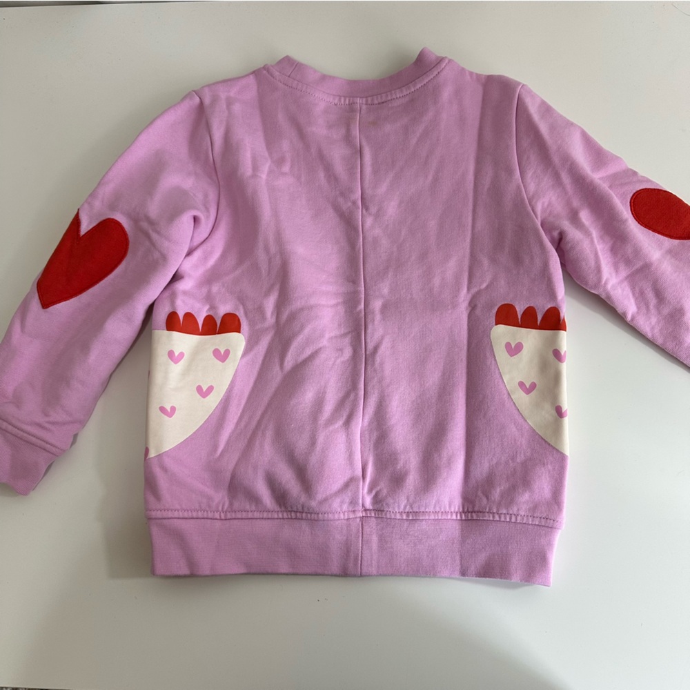 Stella McCartney Girls Pink Sweatshirt with Chicken Design Size 4 yrs - Picture 4 of 6
